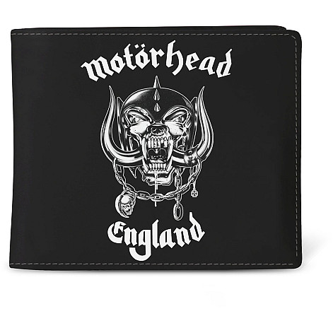 Motorhead portfel PU 11 x 10 x 1 cm, England Black