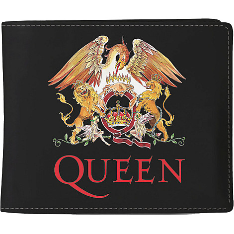 Queen portfel PU 11 x 10 x 1 cm, Crest Black
