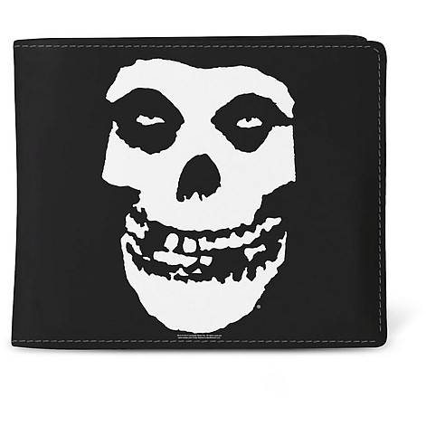Misfits portfel PU 11 x 10 x 1 cm, Fiend Black