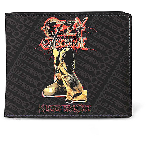 Ozzy Osbourne portfel PU 11 x 10 x 1 cm, Blizzard of Oz Black