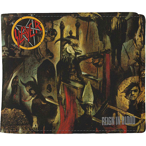 Slayer portfel PU 11 x 10 x 1 cm, Reign In Blood Black