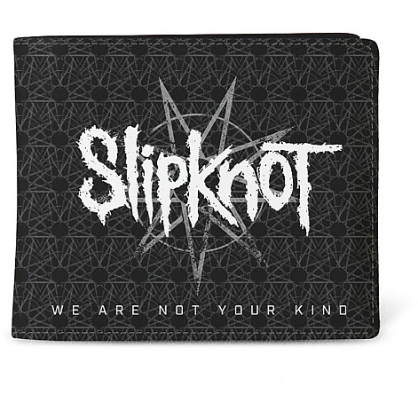 Slipknot portfel PU 11 x 10 x 1 cm, Wanyk Unsainted Black