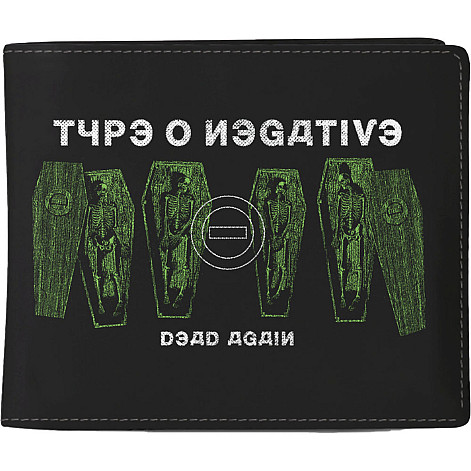 Type O Negative portfel PU 11 x 10 x 1 cm, Dead Again Black