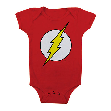 The Flash niemowlęcy body koszulka, Logo Red, dziecięcy