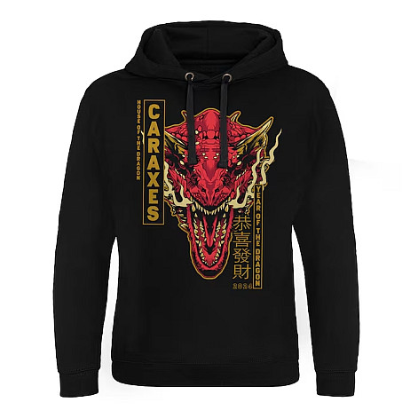 Hra o trůny bluza, CARAXES Dragon Epic Black, męska