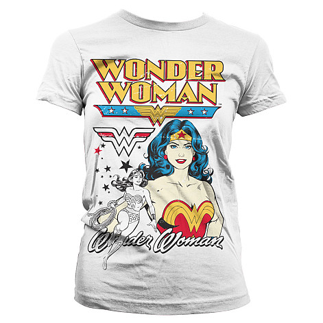 Wonder Woman koszulka, Posing Wonder Woman Girly White, damskie