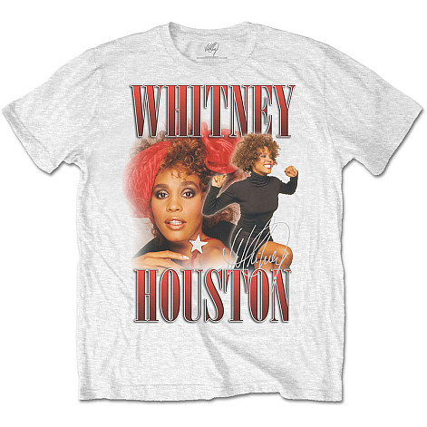 Whitney Houston koszulka, 90s Homage White, męskie
