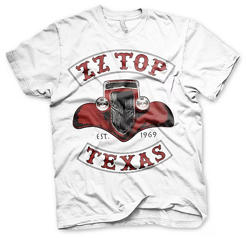 ZZ Top koszulka, Texas 1969 White, męskie