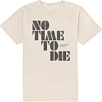 James Bond 007 koszulka, No Time To Die & Logo Beige, męskie