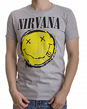 Nirvana koszulka, Smiley Splat, męskie
