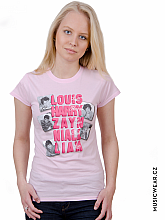 One Direction koszulka, Names Pink, damskie