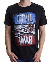 Captain America koszulka, Civil War Cover, męskie
