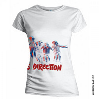 One Direction koszulka, Band Jump White, damskie