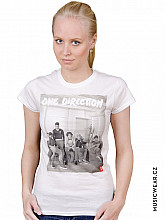 One Direction koszulka, Band Lounge Black & White, damskie