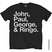 The Beatles koszulka, John Paul George & Ringo Black, męskie