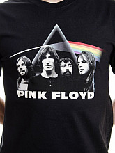 Pink Floyd koszulka, DSOTM Band & Prism Black, męskie