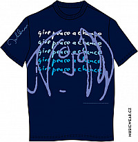 John Lennon koszulka, Give Peace a Chance Blue, męskie