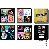 Madonna set korkových podtácků 4szt, Mixed designs