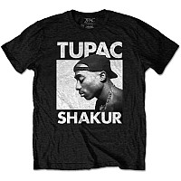 Tupac koszulka, Eyes Closed Eco-Tee Black, męskie