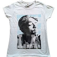 Tupac koszulka, LA Skyline Girly White, damskie