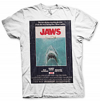 Čelisti koszulka, JAWS Vintage Original Poster, męskie