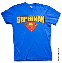 Superman koszulka, Blockletter Logo, męskie
