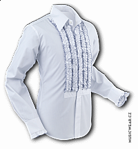 Pete Chenaski koszule, White with Grey Trim, męska