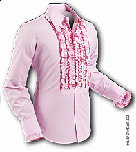 Pete Chenaski koszule, Rose Pink with Dark Pink Trim, męska