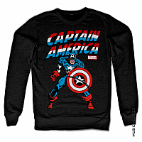 Captain America bluza, Sweatshirt Black, męska