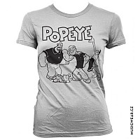 Pepek námořník koszulka, Popeye Group Girly, damskie