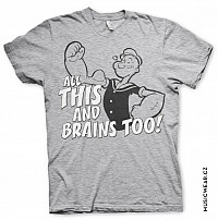 Pepek námořník koszulka, All This And Brains Too, męskie