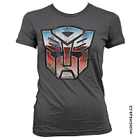 Transformers koszulka, Distressed Autobot Shield Girly, damskie