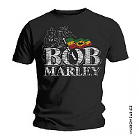 Bob Marley koszulka, Distressed Logo, męskie