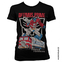 Transformers koszulka, Optimus Prime Distressed, damskie