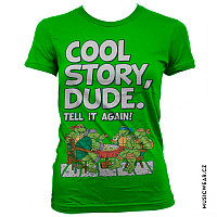 Želvy Ninja koszulka, Cool Story Dude Girly, damskie