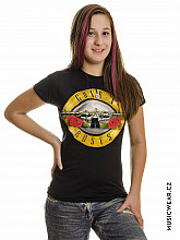Guns N Roses koszulka, Classic Bullet Logo Skinny, damskie