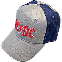 AC/DC czapka z daszkiem, Red Logo 2 tone Grey & Navy