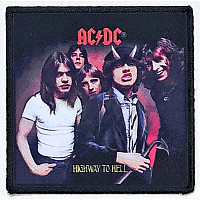 AC/DC tkaná naszywka/nažehlovačka PES 86 x 86 mm, Highway to Hell