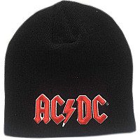 AC/DC zimowa czapka zimowa, Red 3D Logo