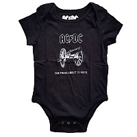 AC/DC niemowlęcy body koszulka, About To Rock Black, dziecięcy