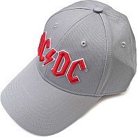 AC/DC czapka z daszkiem, Red Logo Grey