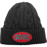 AC/DC zimowa pletený czapka zimowa, Oval Logo