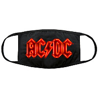 AC/DC bavlněná maska na ústa, Neon Logo