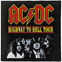 AC/DC tkaná naszywka PES 100 x 100 mm, Highway To Hell Tour