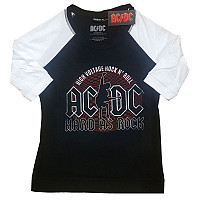 AC/DC koszulka, Hard As Rock Raglan Black&White, damskie