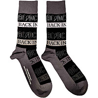 AC/DC ponožky, Back In Black Black, unisex - velikost 4 až 7 (36 až 40 EU)