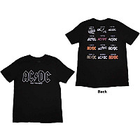 AC/DC koszulka, Logo History BP Black, męskie