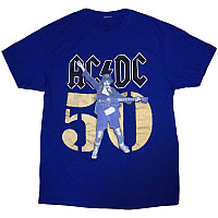 AC/DC koszulka, Gold Fifty Blue, męskie