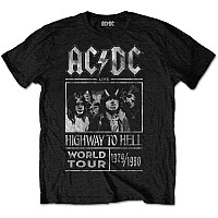 AC/DC koszulka, Highway To Hell World Tour 1979-80, męskie