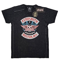 Aerosmith koszulka, Boston Pride Washed Black, męskie